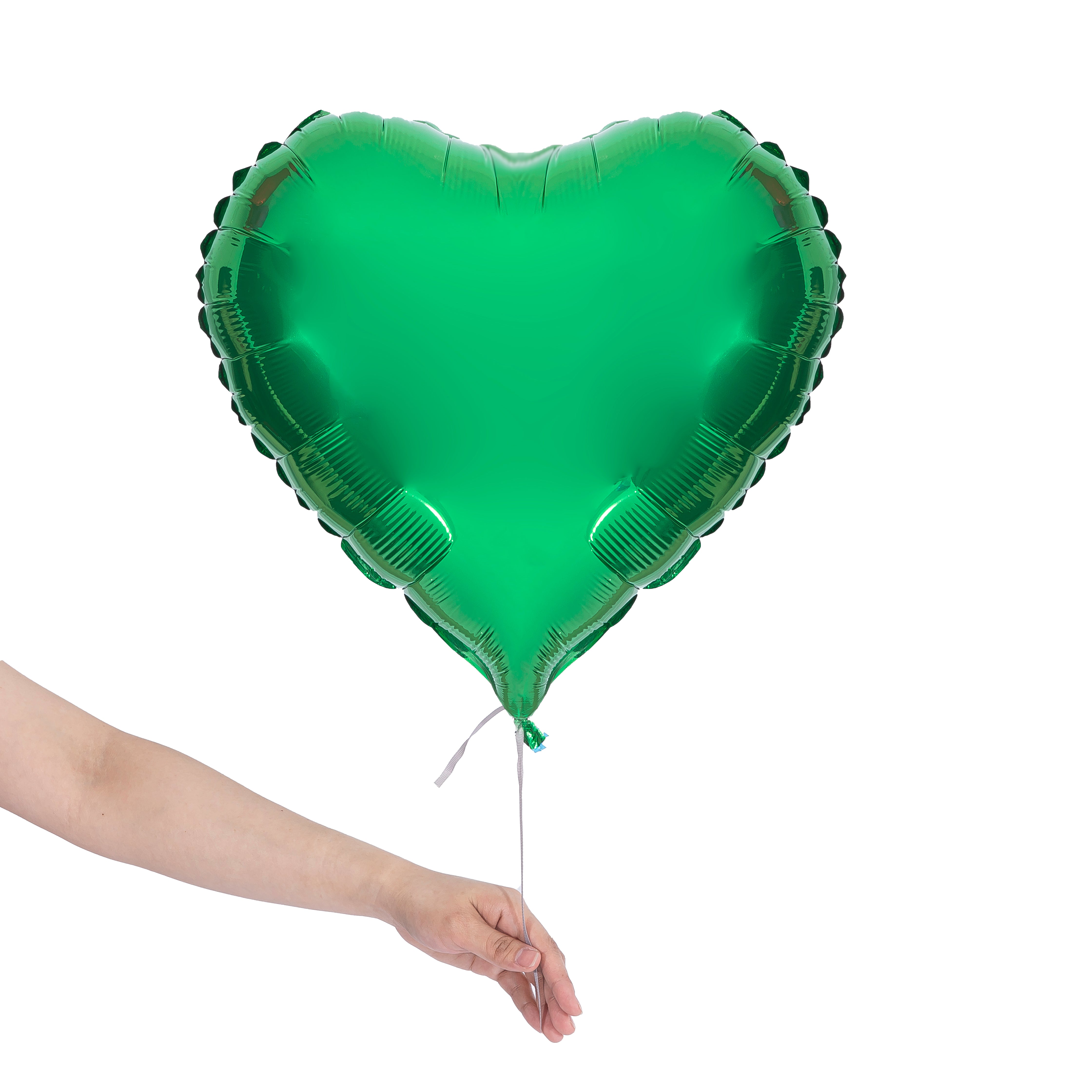 green heart party balloon