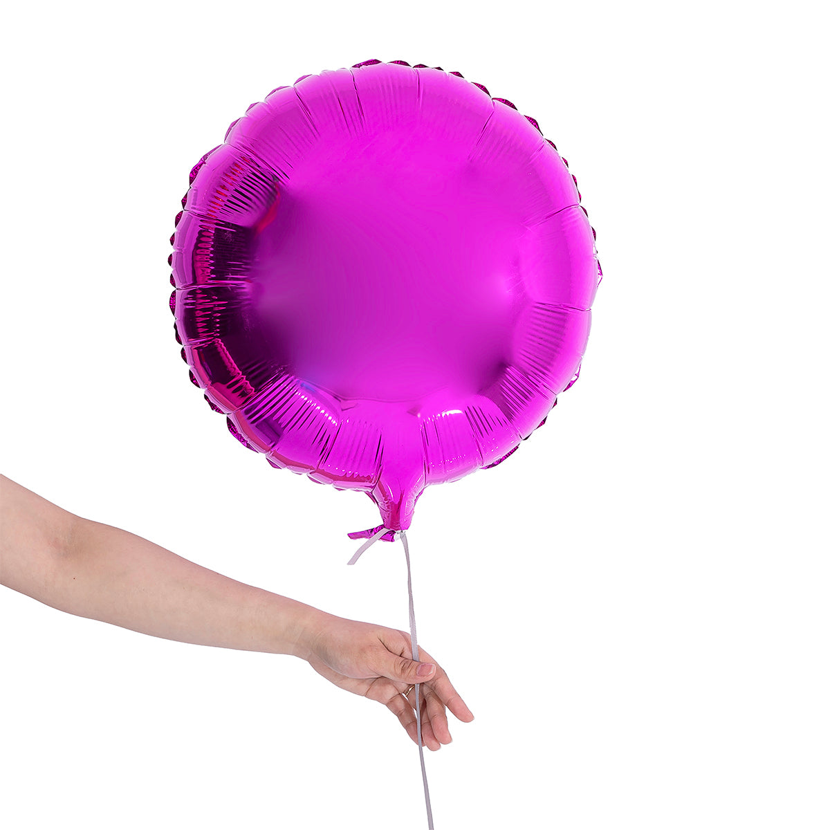 purple pink circular party balloon