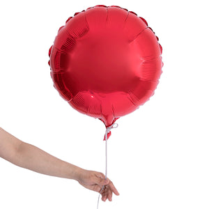 red circular party balloon