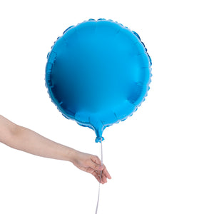 blue circular party balloon