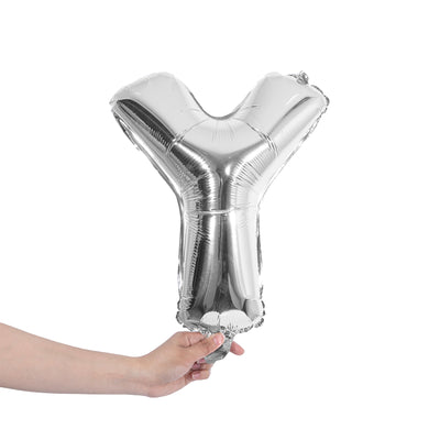 silver party balloon letter Y