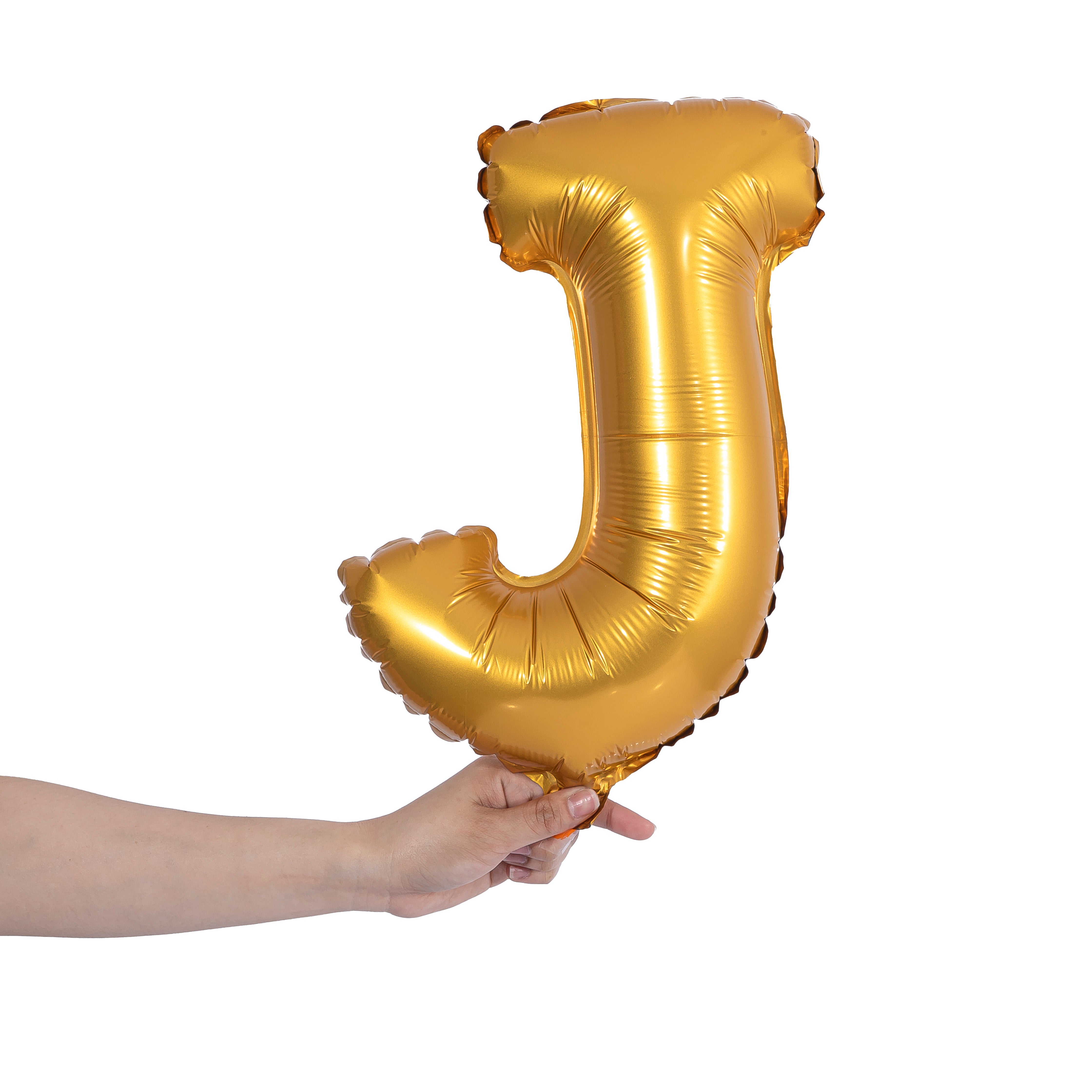 gold party balloon letter J