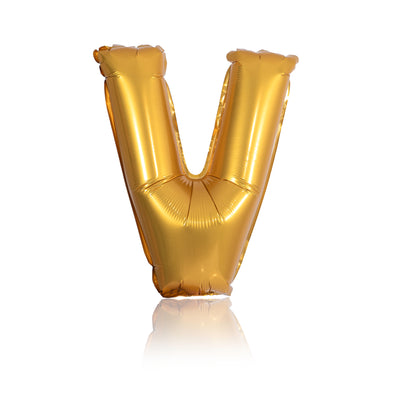gold party balloon letter O