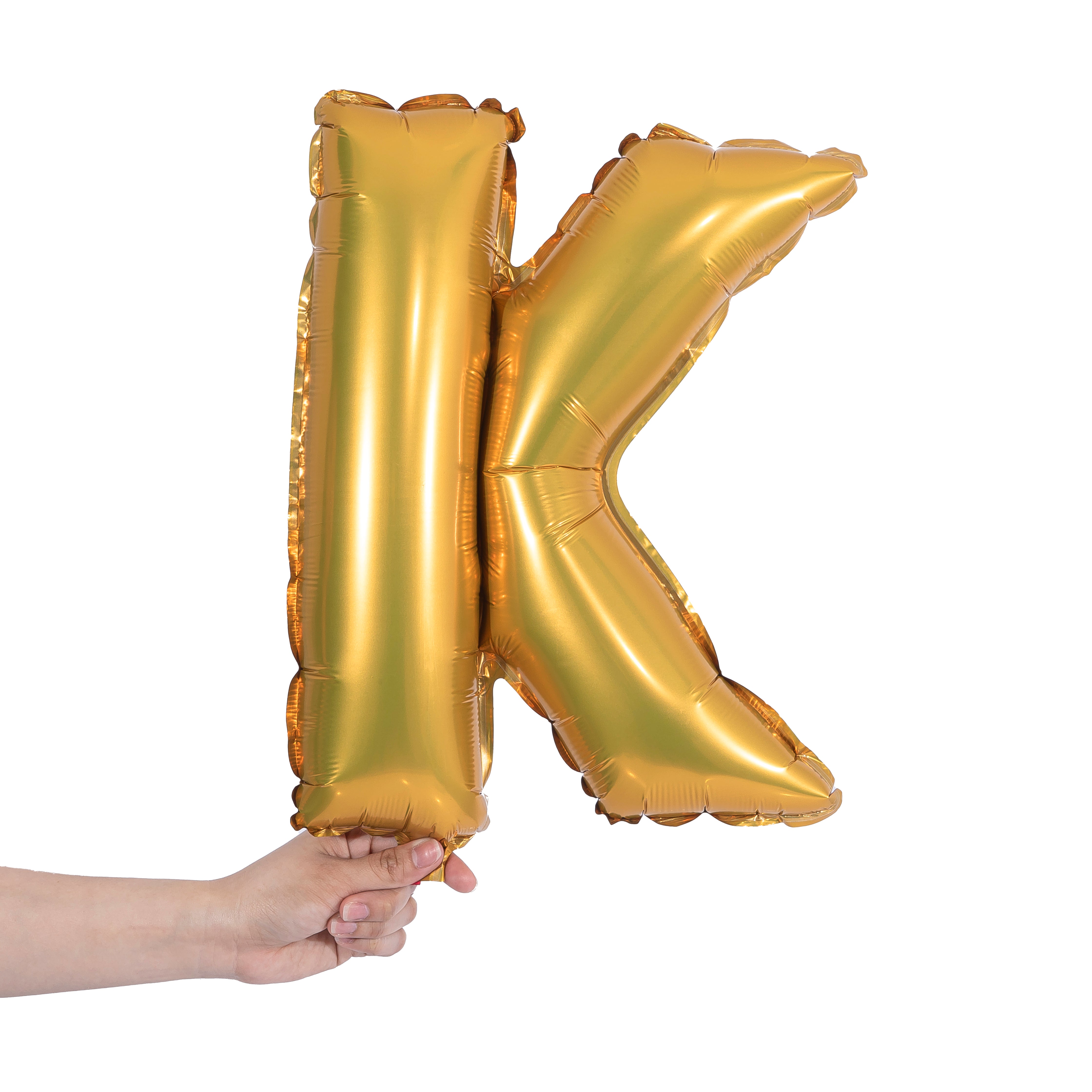 gold party balloon letter K
