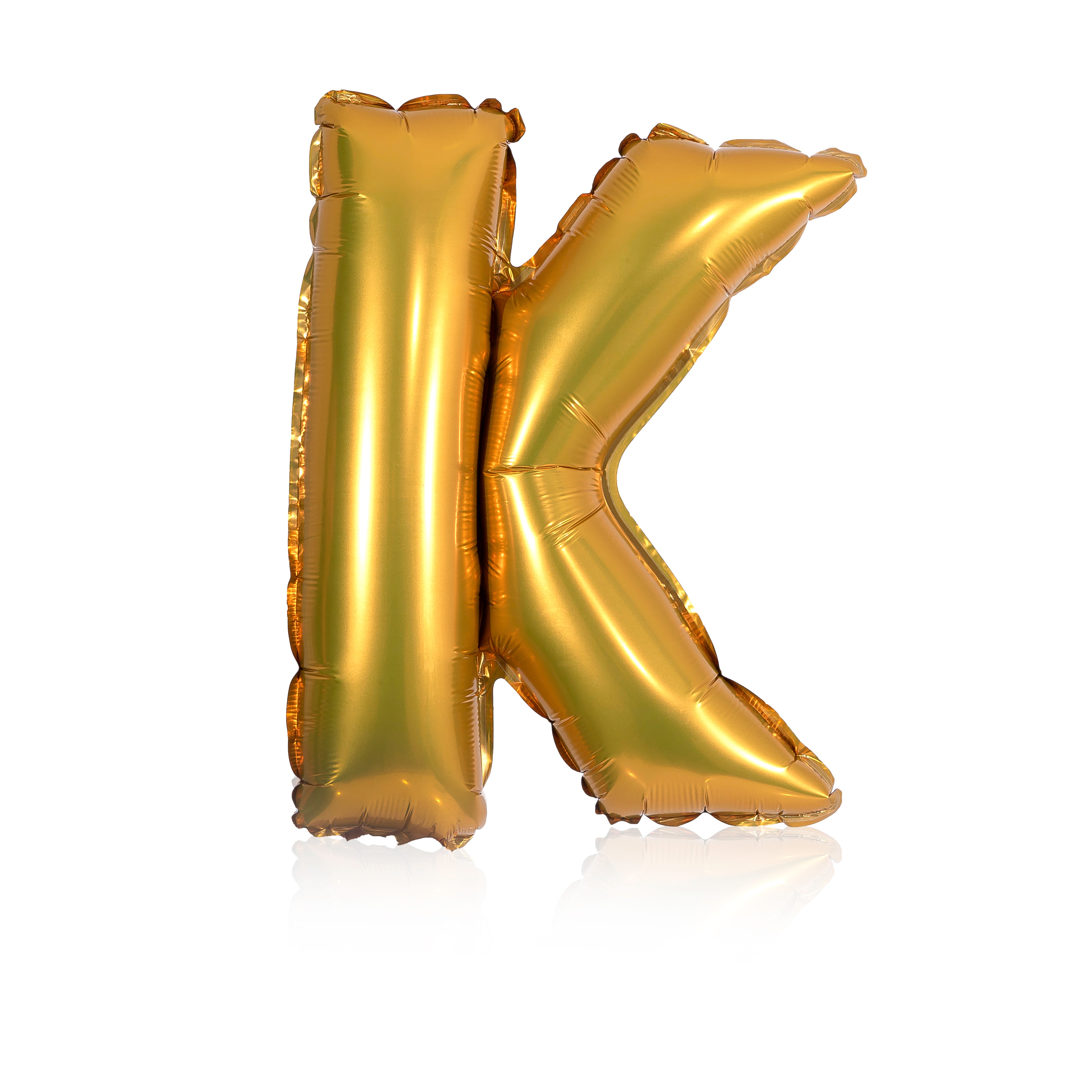 gold party balloon letter K