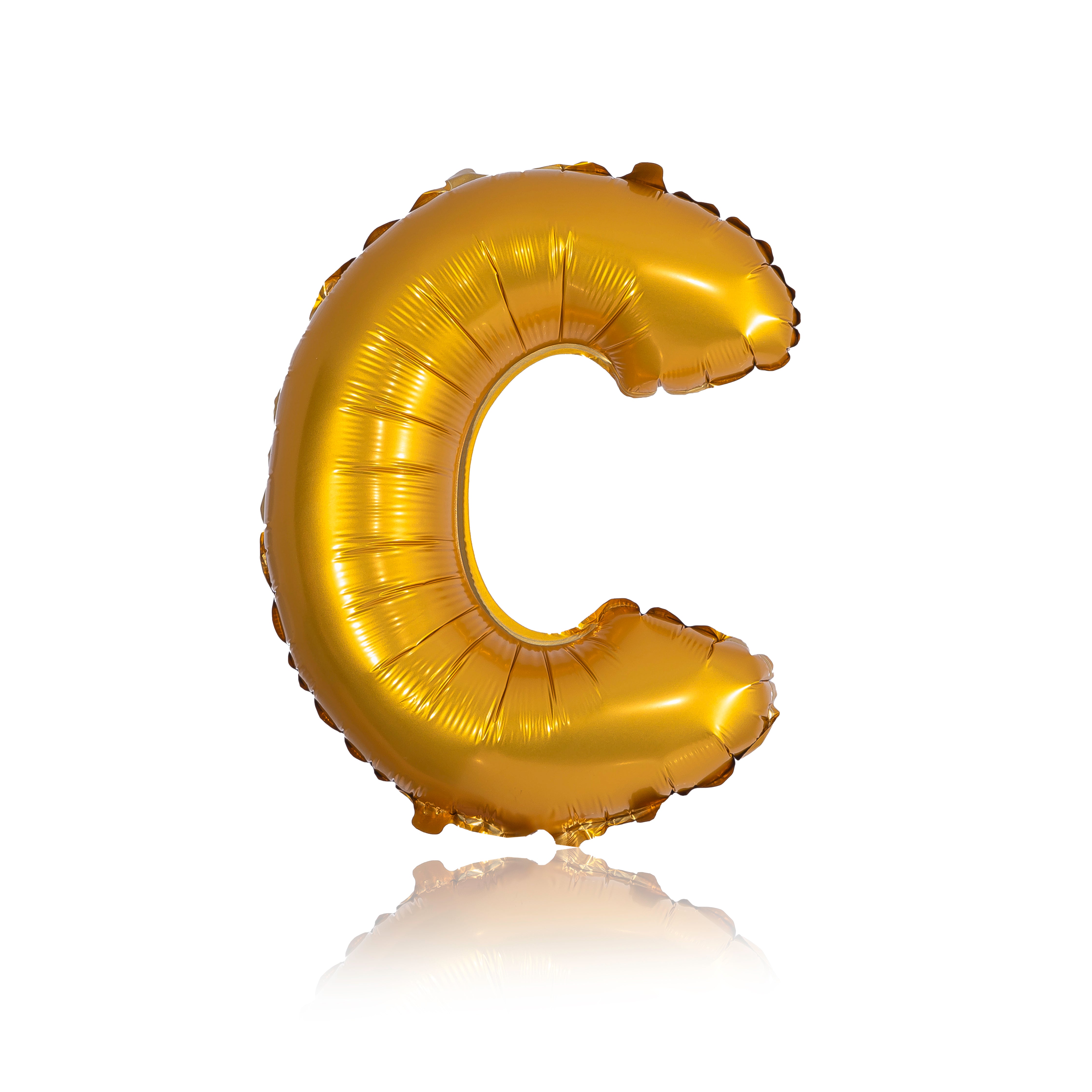 gold party balloon letter C