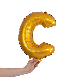 gold party balloon letter C
