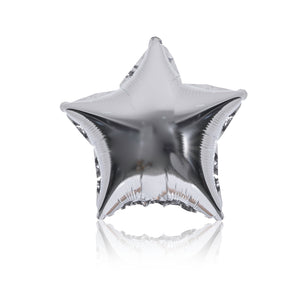 silver star party balloon