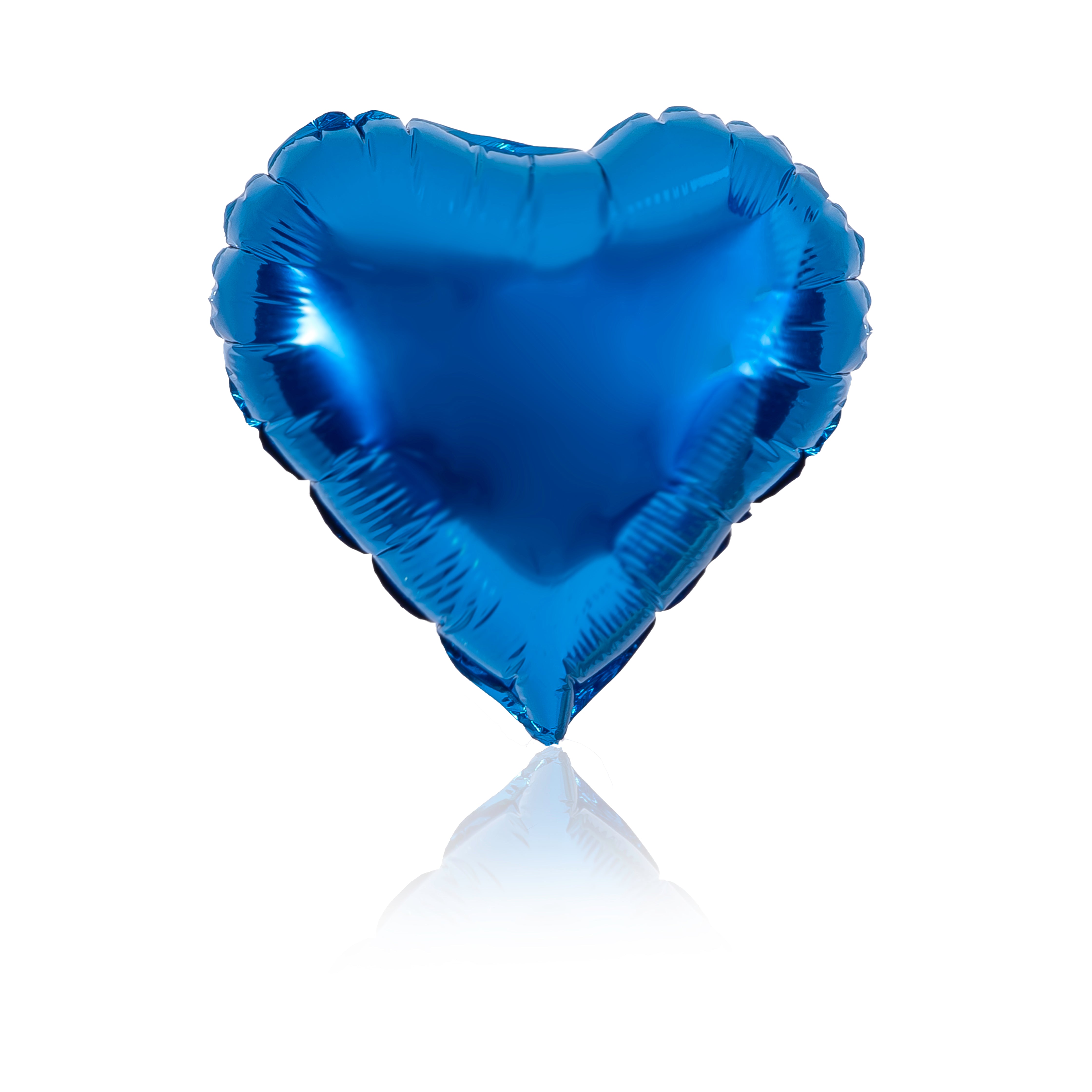blue heart party balloon