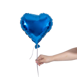 blue heart party balloon