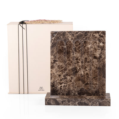 A brown Nespresso capsules stand