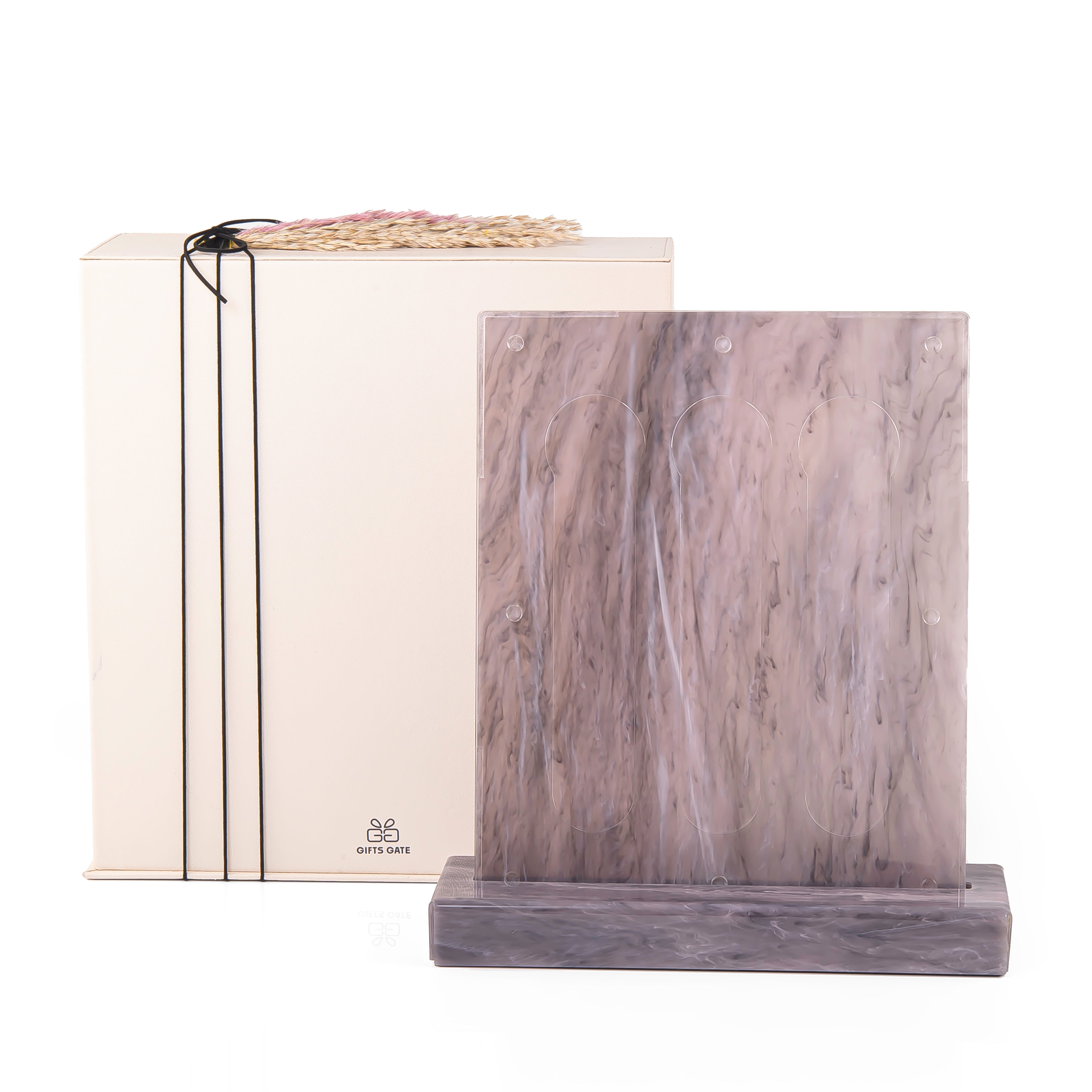 A purple Vertuo capsules stand