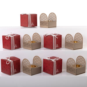 mini brown metal incense burners