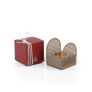 mini brown metal incense burner