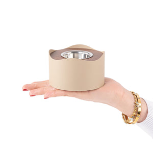 beige incense burner