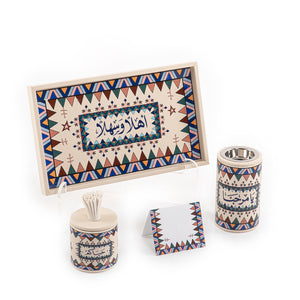 leather incense burner with a box in an Acrylic box