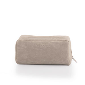 beige leather bag