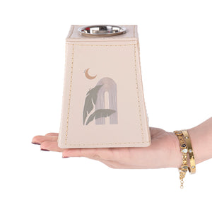 Beige incense burner