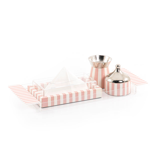 طقم صينيه اكريليك مع مبخر