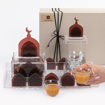 طقم الضيافة الترحيبي-أحمر