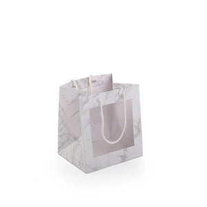 white marble gift bag 
