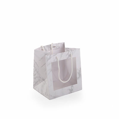 white marble gift bag 