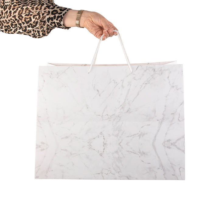white marble gift bag 