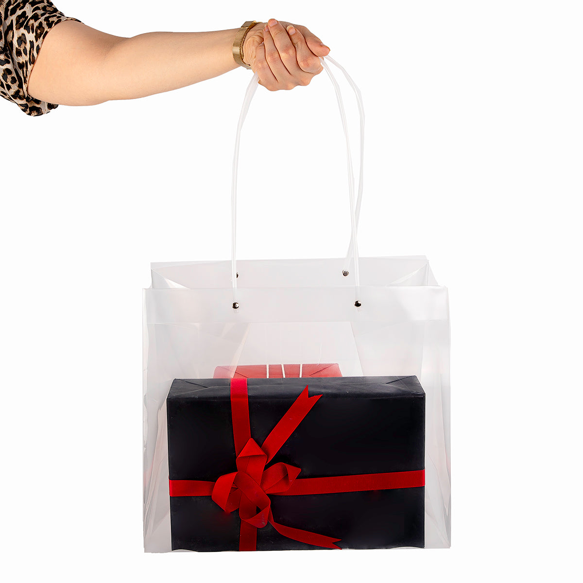 transparent gift bag 
