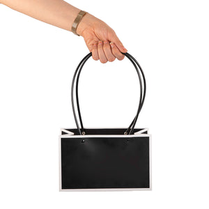 black and white gift bag 