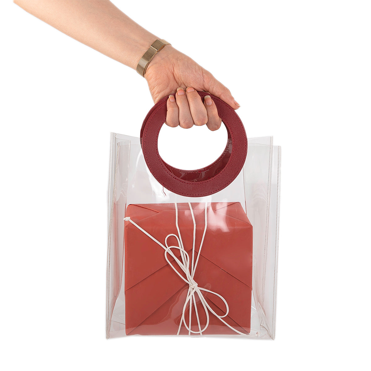 transparent gift bag