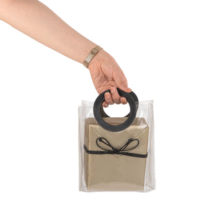 transparent gift bag