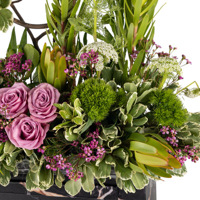 Graduation Congratulations Pinkish Flower Stand