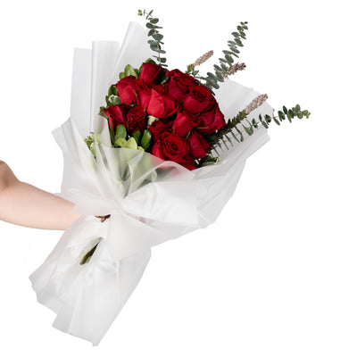 باقة الورد الحمراء الكلاسيكية