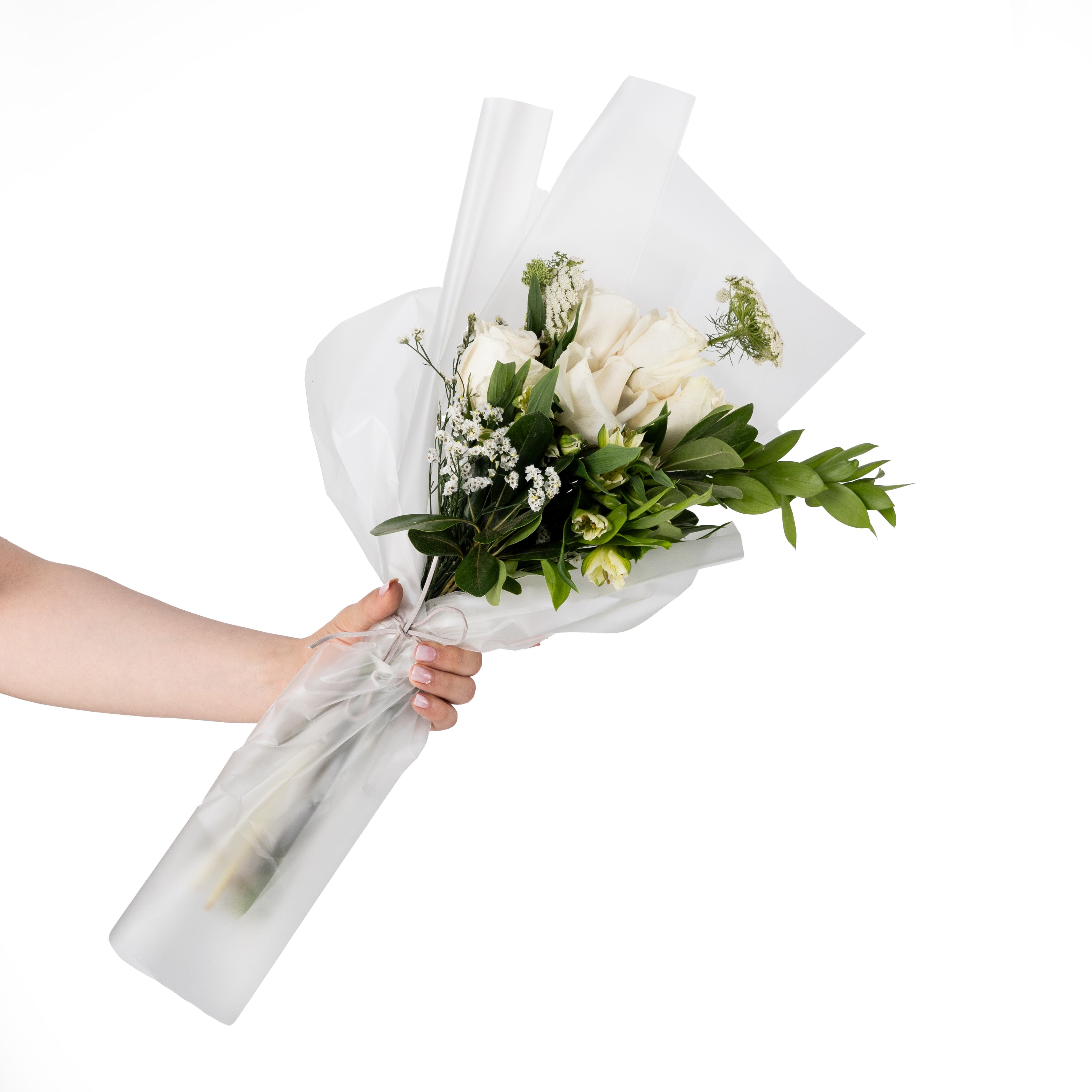 باقة زهور بيضاء نقية