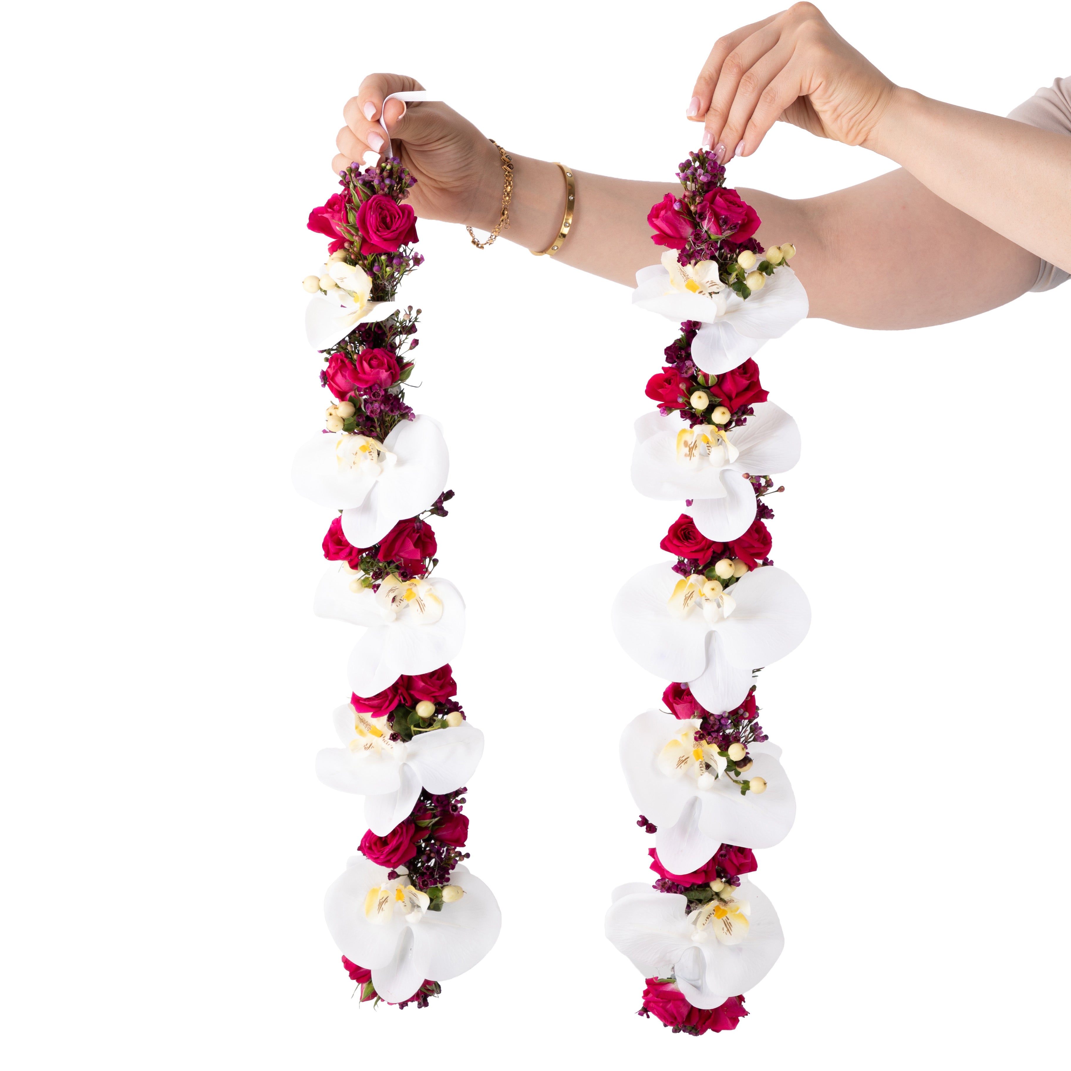 عقد زهري من الورد