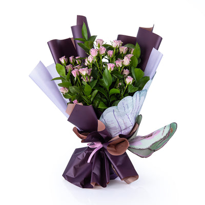 باقة ورد وردي صغير