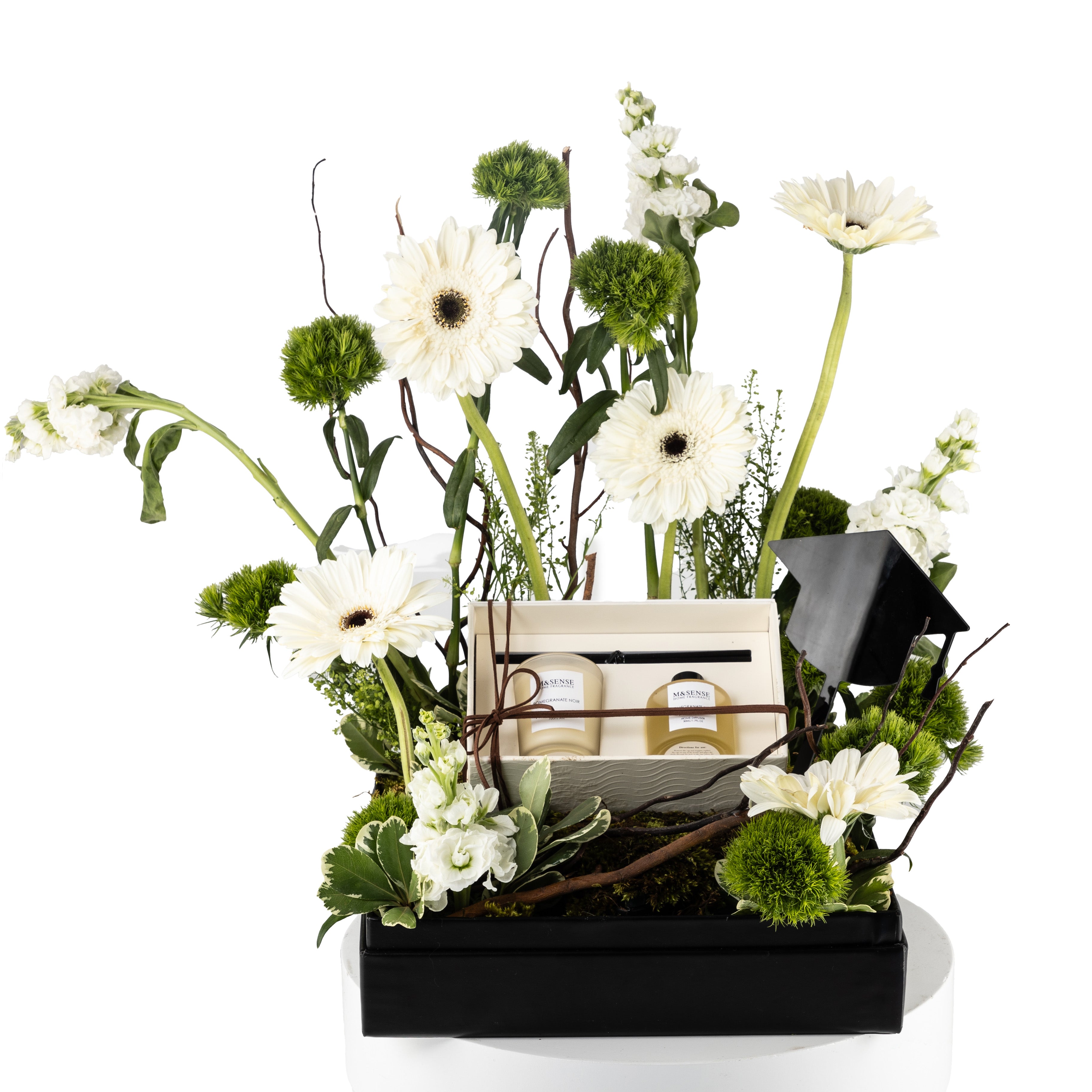 Floral Elegant Gift Box with Candle & Diffuser