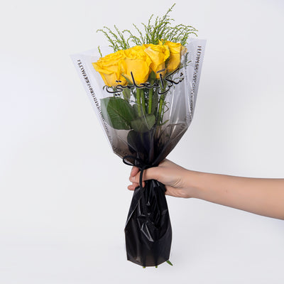 A bouquet of flowers thank you, my teacher - Black
