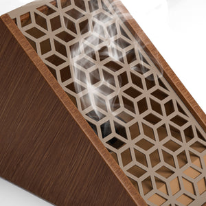 brown wooden incense burner