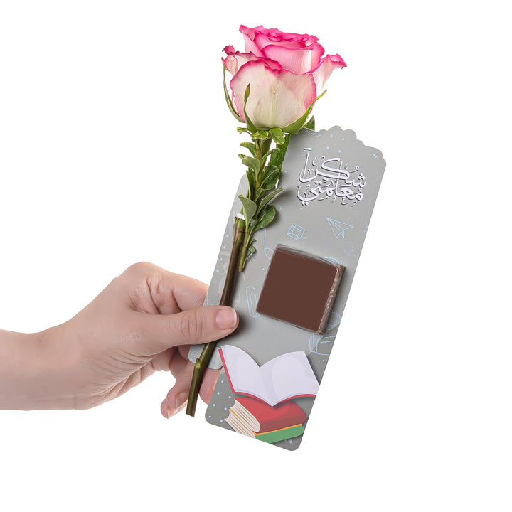 rose flower with chocolate 