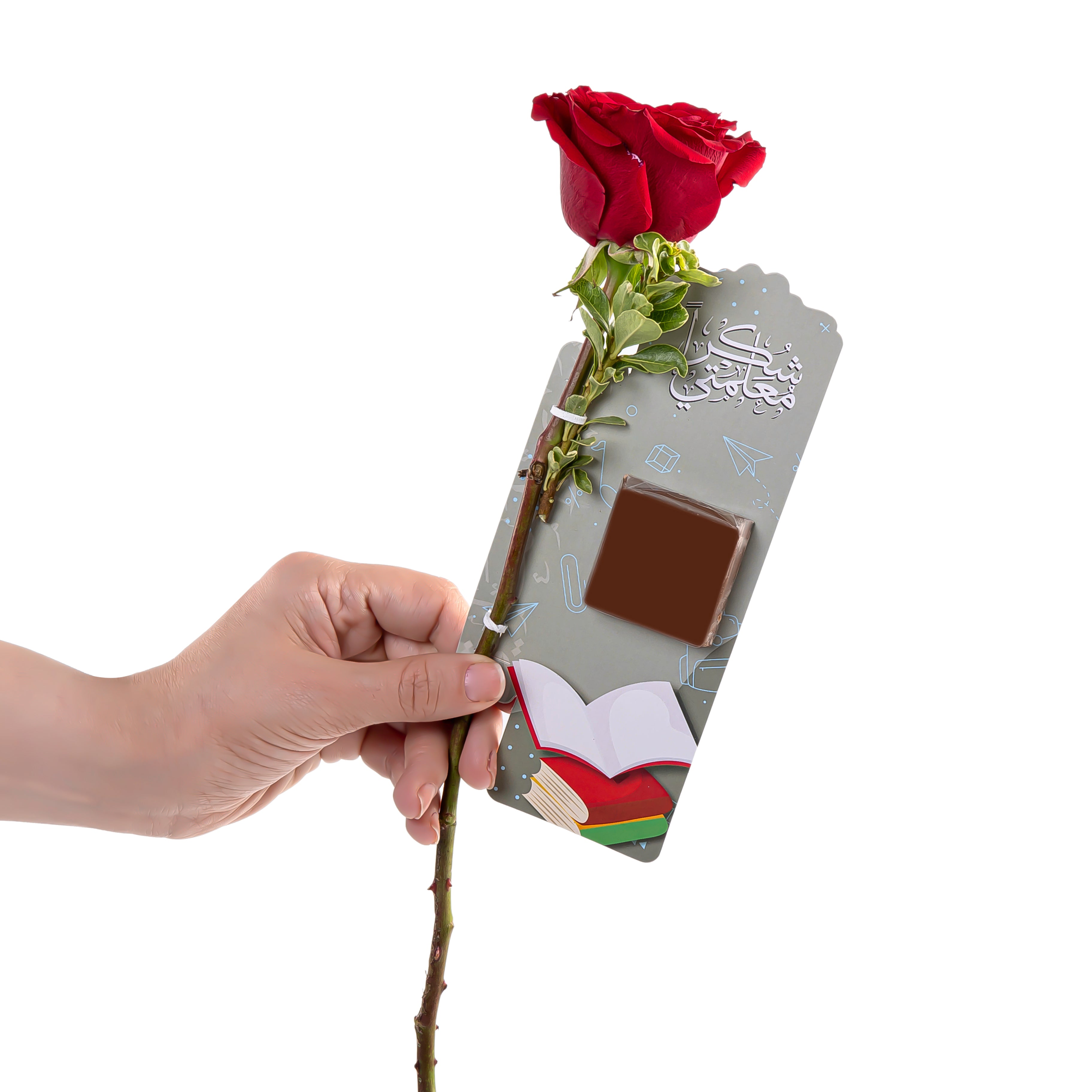 rose flower with chocolate 