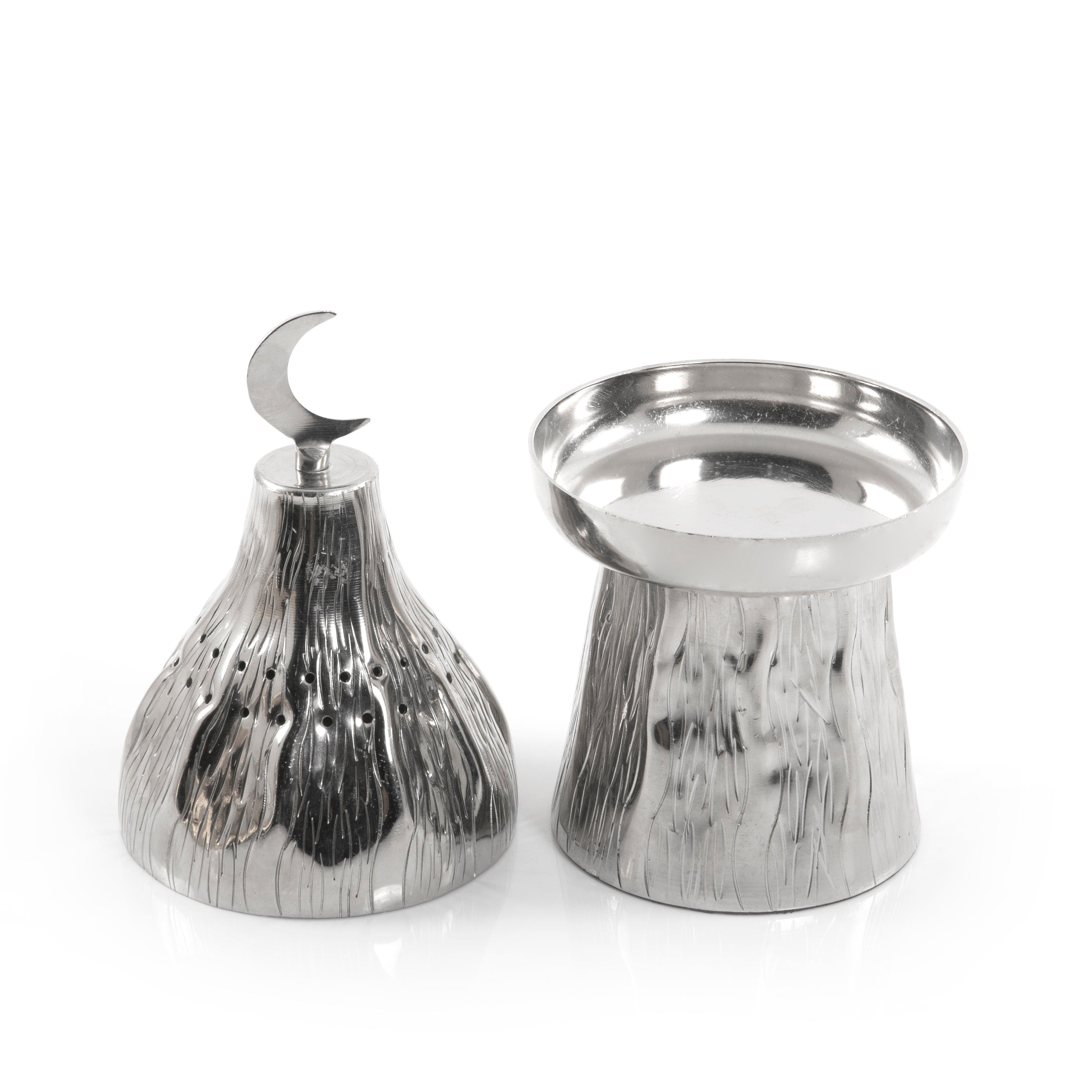 Silver decorated Gergean jar