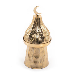 Gold decorated Gergean jar