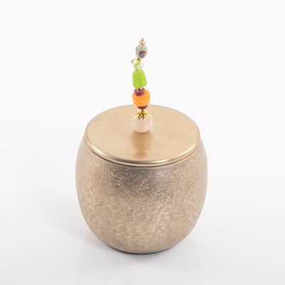 Gold decorated Gergean jar