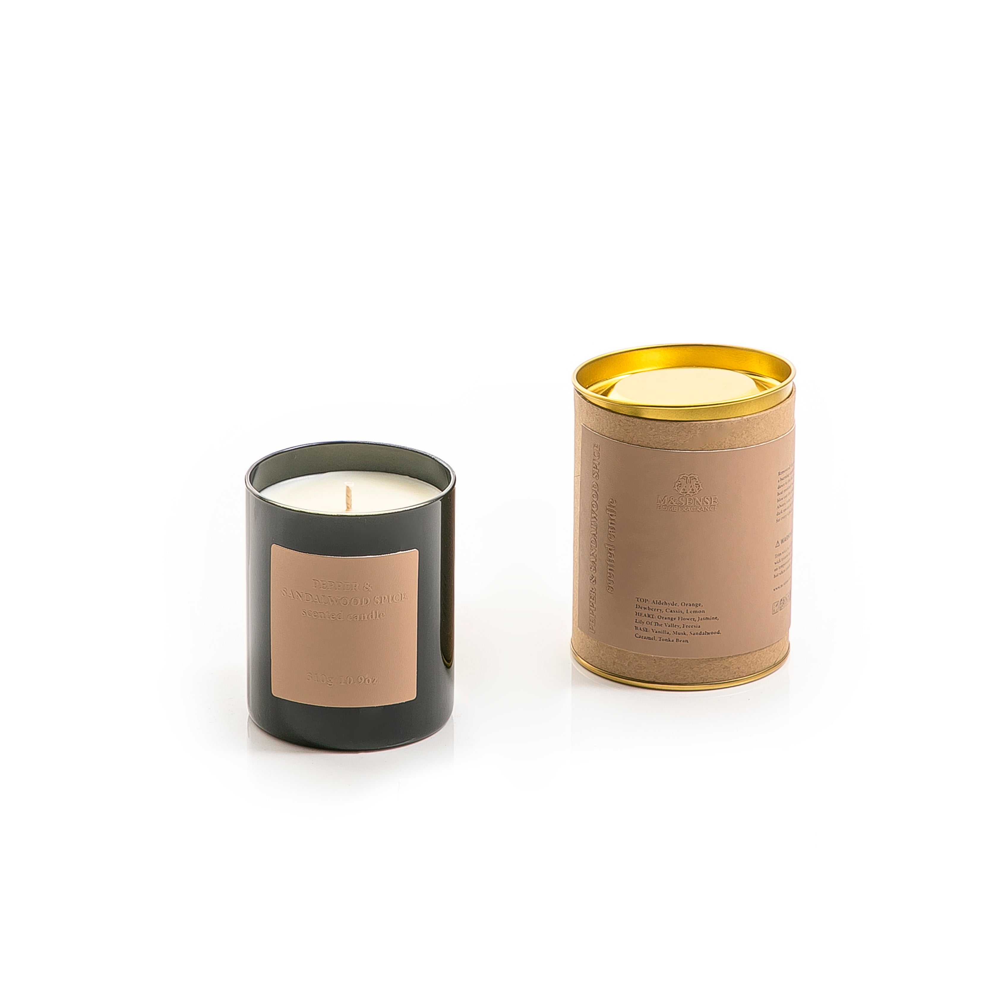 Papper & Sandalwood Scented Candle 310g