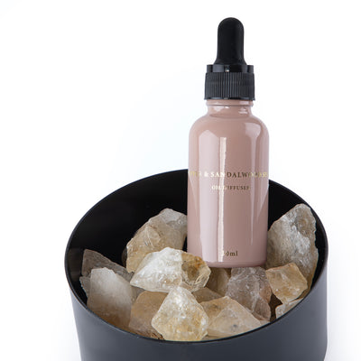 Papper & Sandalwood Home Diffuser with Stones Set