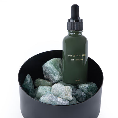 Holly Wreath Home Diffuser Set with Stones Set