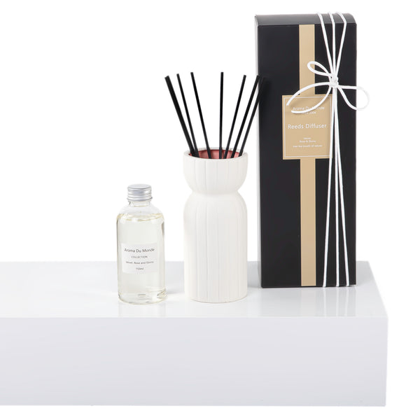 طقم دفيوزر أروما مع وعاء خذفي - مقاس: ‎6.5 × 6.5 × 14.5 سم‎