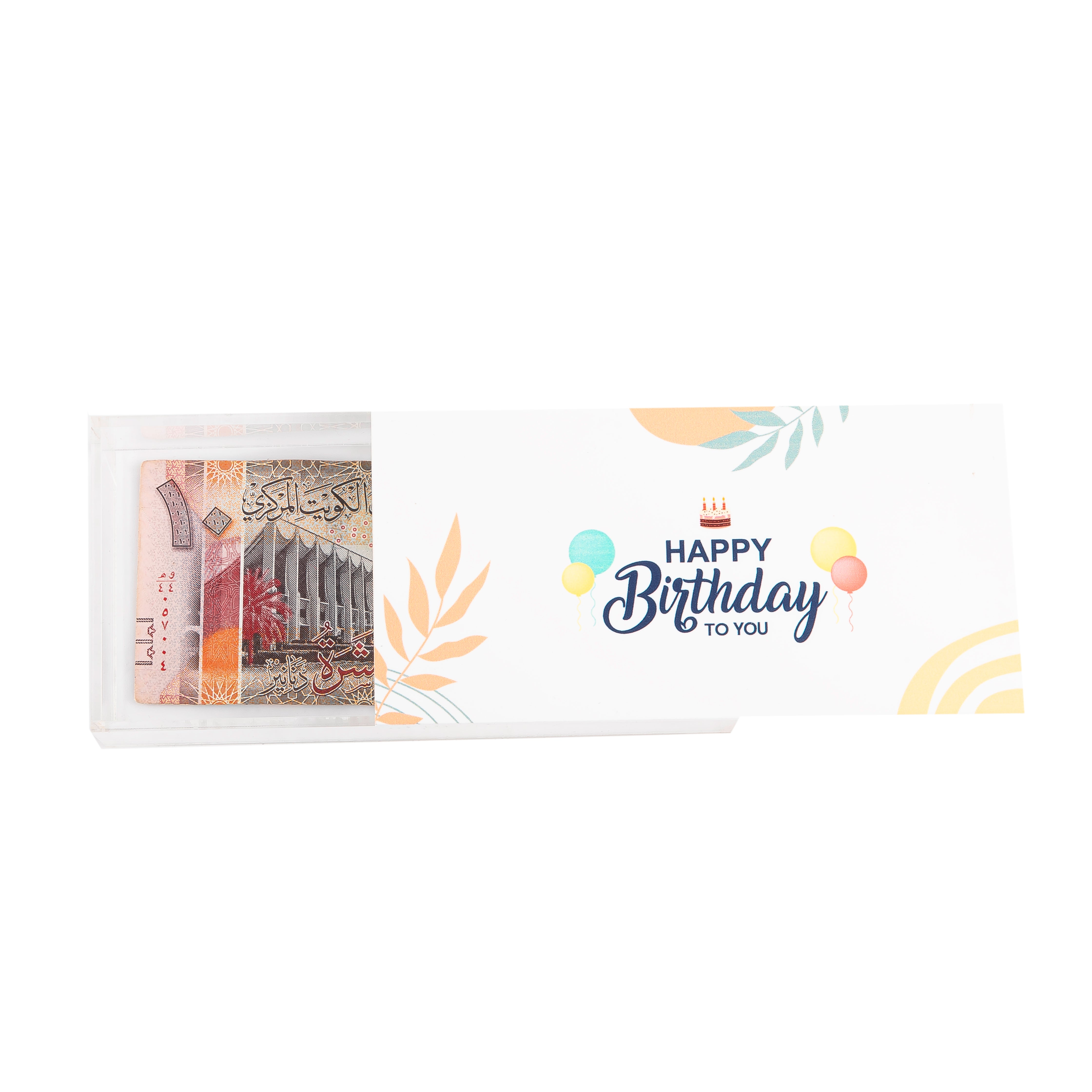 Transparent Acrylic Box "Happy Birthday To You"