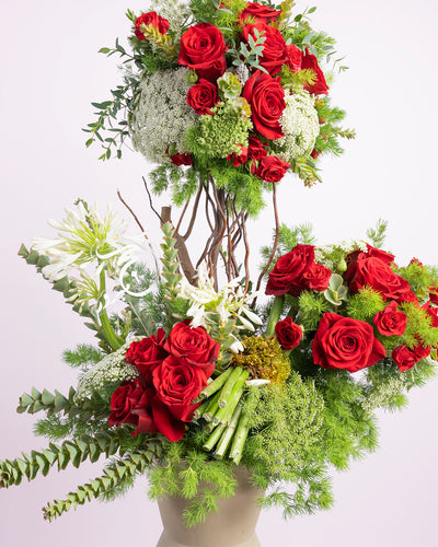 Stunning Red Rose Vase